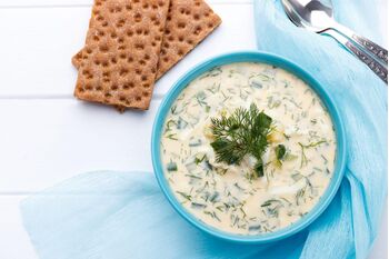 شوربة الدجاج بالكريمة